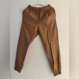 Zara Leather Joggers